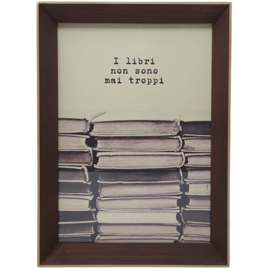 Frase in cornice...I libri non sono mai troppi