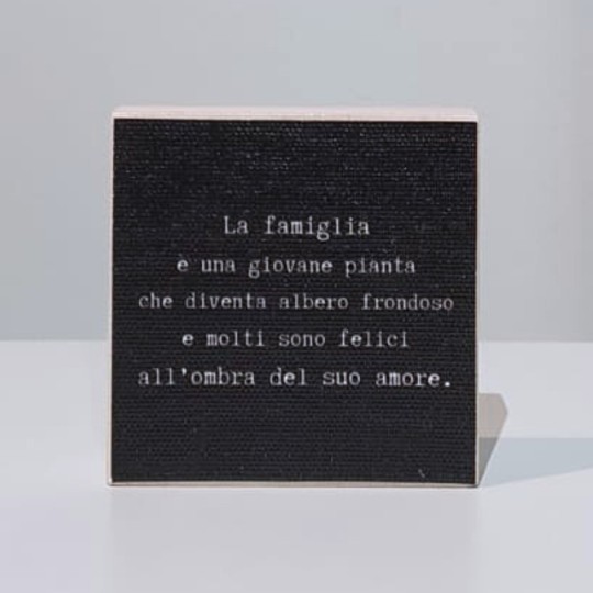 Piastrellina...La famiglia è una giovane pianta... - 1/1