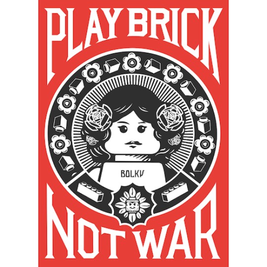 “Play Brick Not War” da OBEY