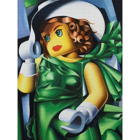 "Ragazza con i guanti" da Tamara de Lempicka